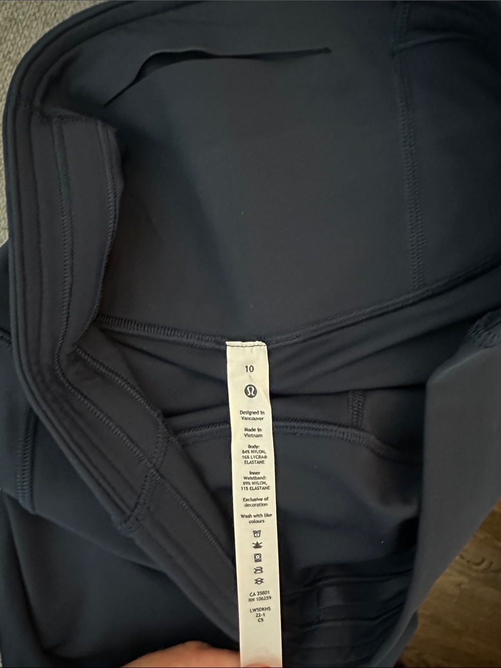 Lululemon base pace tight 25 inch size 10 - Picture 5 of 6